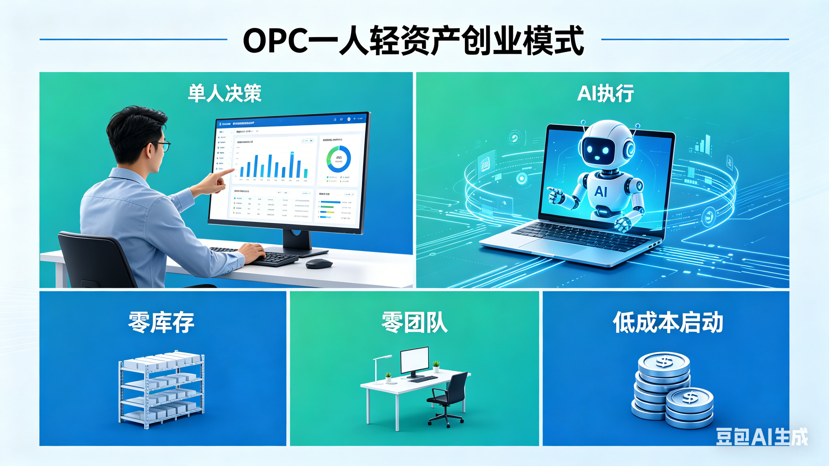 如何利用AI实现OPC轻资产创业