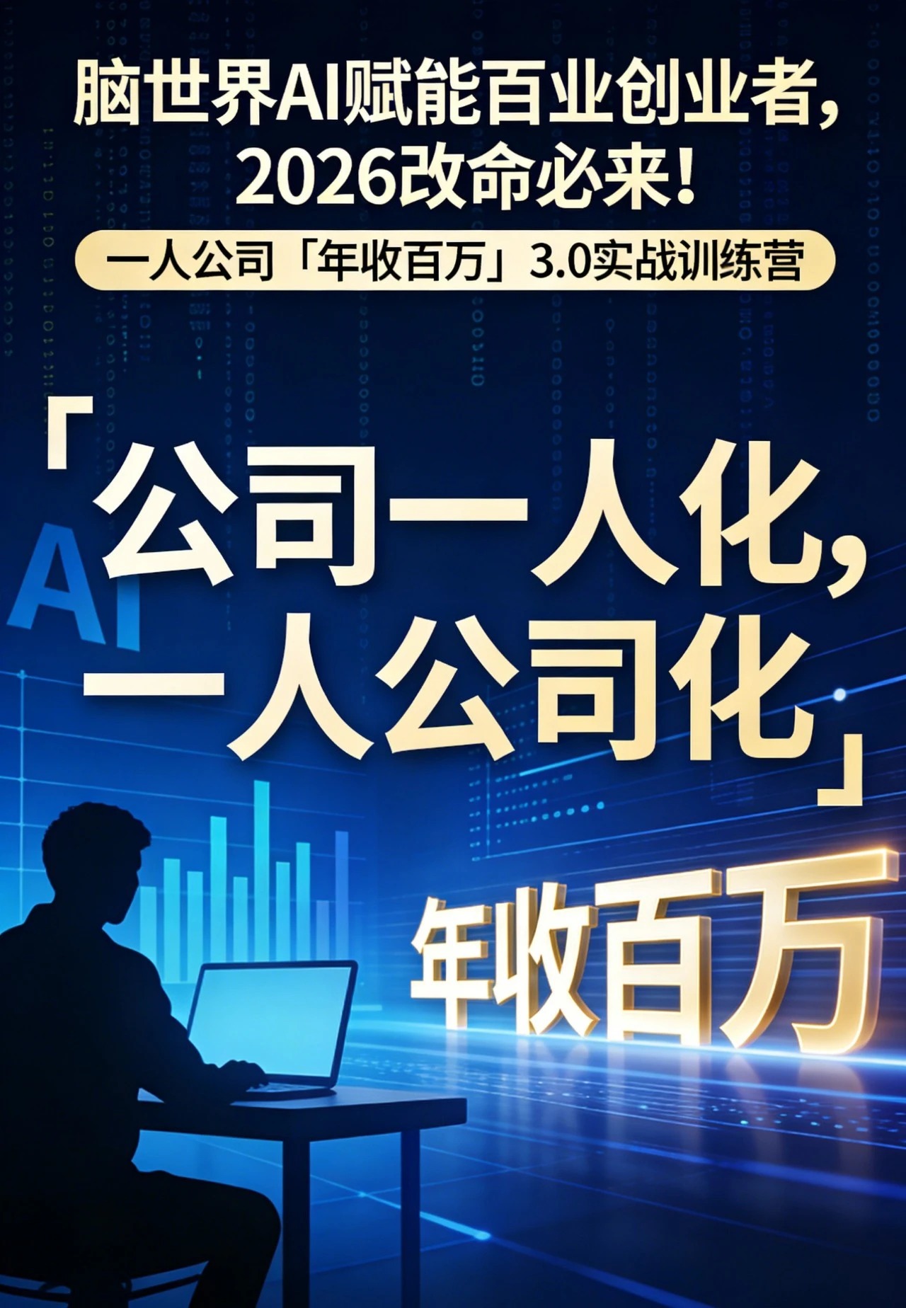 2026Ai改命，3天2晚免费OPC创业培训闭门会，自己仅承担499元吃住场地资料费。仅限100席，谢绝空降。