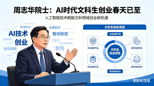 周志华院士称 AI 时代文科生创业春天已至