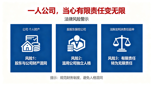 一人公司，当心有限责任变无限