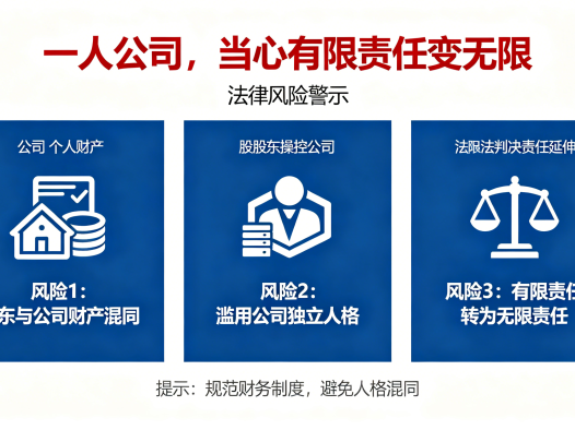一人公司，当心有限责任变无限
