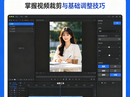 剪映从基础到精通（入门版）第二课：内容裁剪及调整