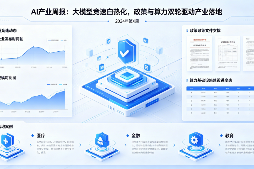 AI产业周报：大模型竞速白热化，政策与算力双轮驱动产业落地
