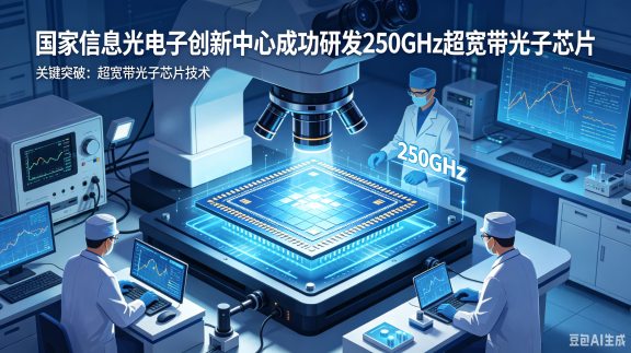 国家信息光电子创新中心成功研发 250GHz 超宽带光子芯片
