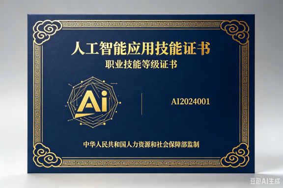 人工智能应用技能证书——AI时代的敲门砖