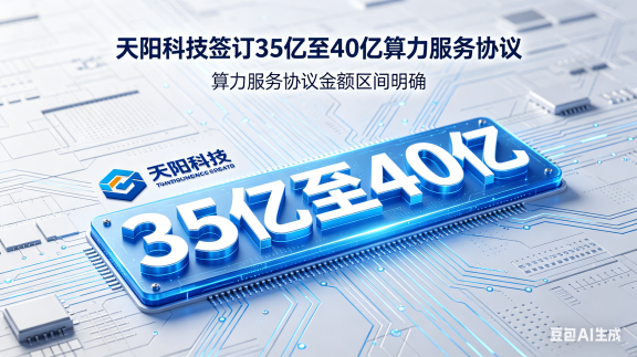天阳科技签订 35 亿至 40 亿算力服务协议