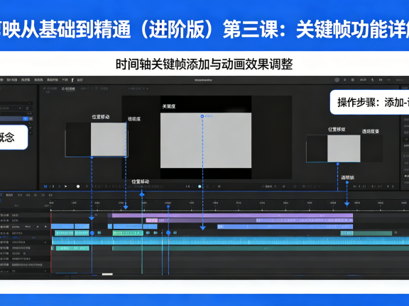 剪映从基础到精通（进阶版）第三课：关键帧功能详解