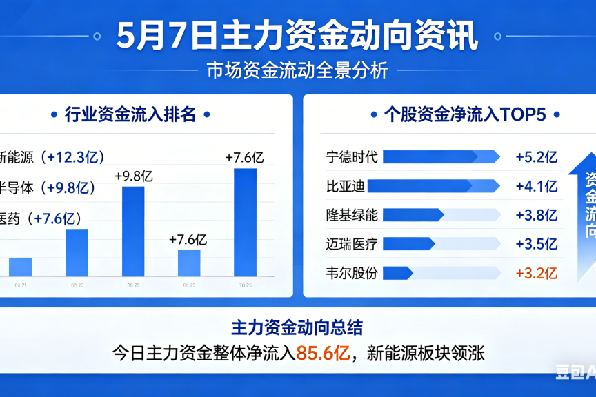 5 月 7 日主力资金动向资讯