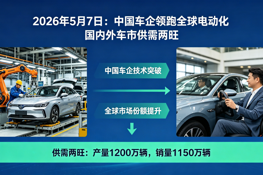 中国车企领跑全球电动化 国内外车市供需两旺