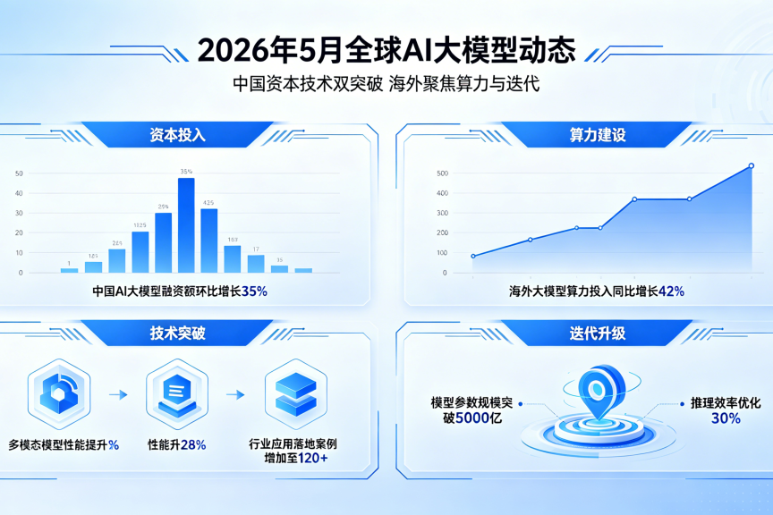 全球 AI 大模型动态：中国资本技术双突破 海外聚焦算力与迭代