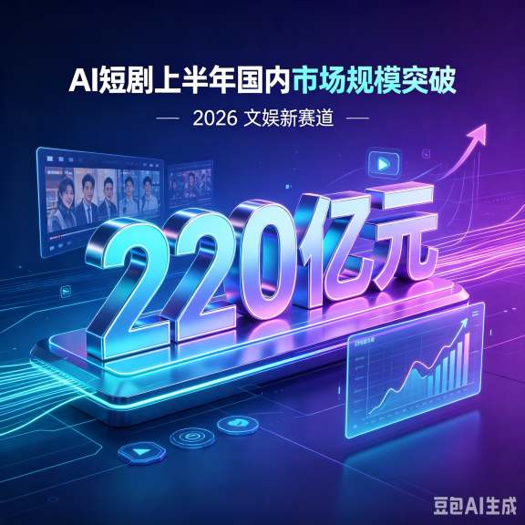 2026 上半年 AI 短剧国内市场规模突破 220 亿元