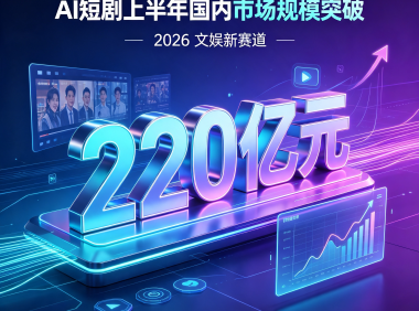 2026 上半年 AI 短剧国内市场规模突破 220 亿元