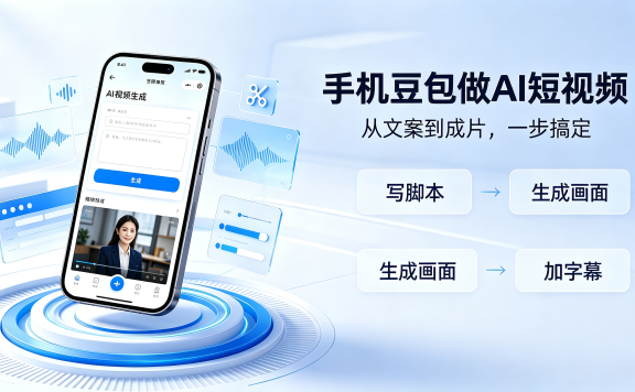 手机豆包制作 AI 短视频（完整实操）