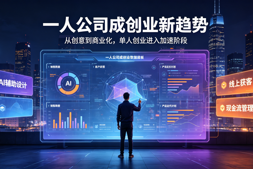 “一人公司” 成创业新趋势 轻量化模式受创业者追捧