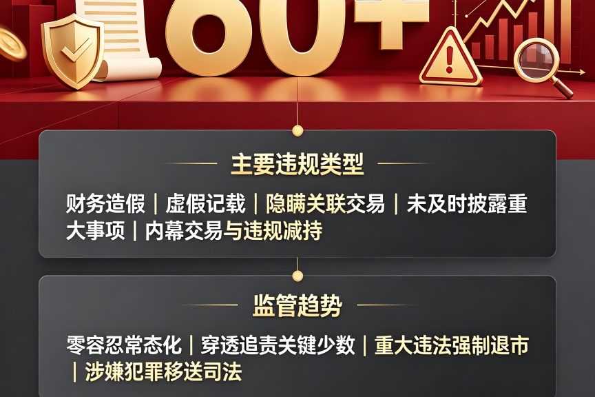 2026 年超 60 家 A 股公司因违规被立案调查