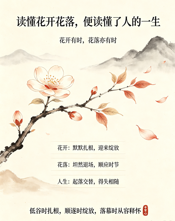 读懂花开花落，便读懂了人的一生